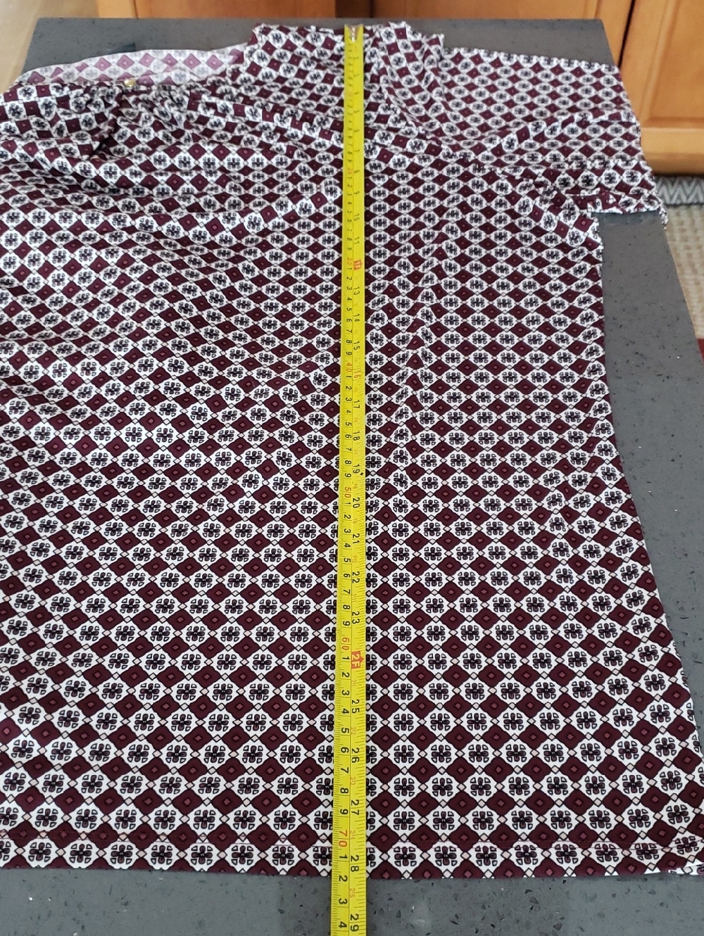 Liz Claiborne Burgundy and White Geometric Scoop Neck Top, 3X - Picture 11 of 11